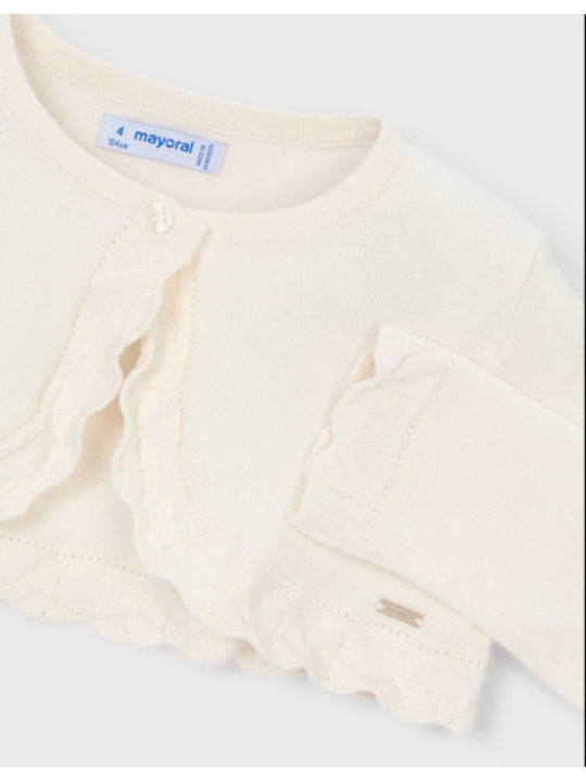 Kids Cotton Bolero Ecru