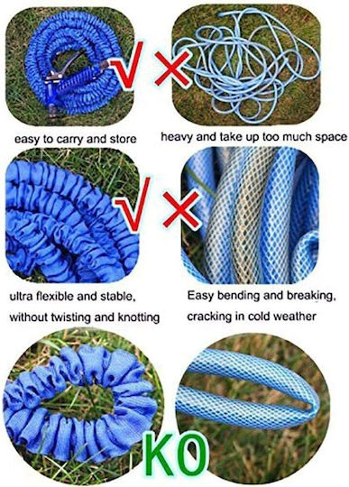 Extendable Garden Hose Pipe Set 1/2" 45m