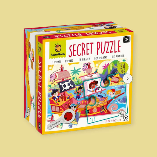Παιδικό Puzzle Ανακαλύπτω τους Πειρατές για 3+ Ετών 24pcs Ludattica