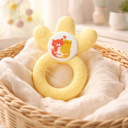 Mam Cooler Teething Ring with Water made of Silicone for 4 m+ Yellow
