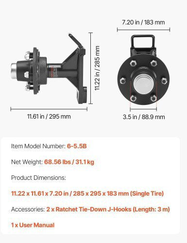 Vevor Lifting & Pulling Equipment in Schwarz Color