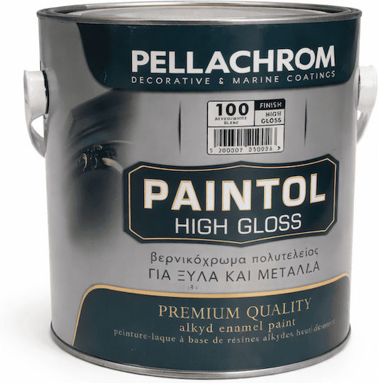 Pellachrom Varnish Colour Paintol 2.5lt White Shiny