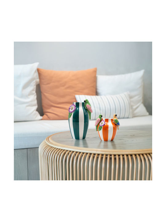 Papagal Ceramic Multicolour Vase 15x13.8x26cm