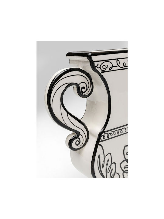 Kare Design Διακοσμητικό Βάζο Γυάλινο Μαύρο 23xΥ23.5cm