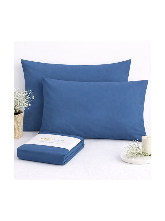 My Home Luxury Kissenbezug-Set Blue Raf 50x70cm.