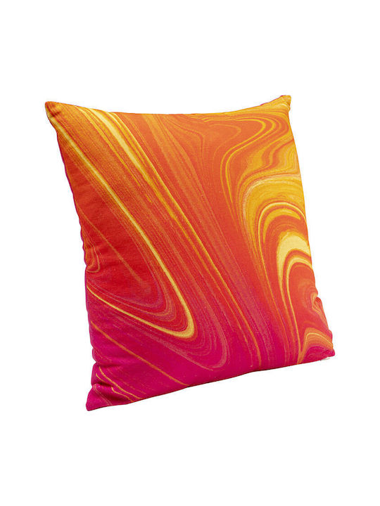 Kare Design Μαξιλάρι Καναπέ Flashy Ροζ/πορτοκαλί 40x40εκ.