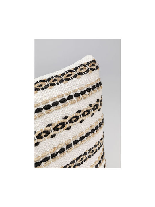 Kare Design Μαξιλάρι Καναπέ Loop Μαύρο 45x45εκ.