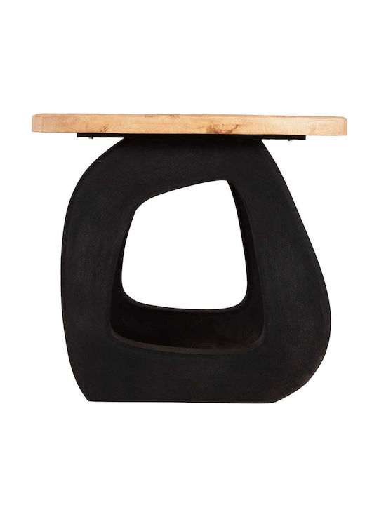 Table Dining Room Wooden with Metal Frame Black 180x91x76cm