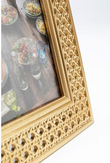 Kare Design Wooden Photo Frame With Gold Frame