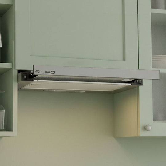 Silifo Sliding Vent Hood 60cm Inox