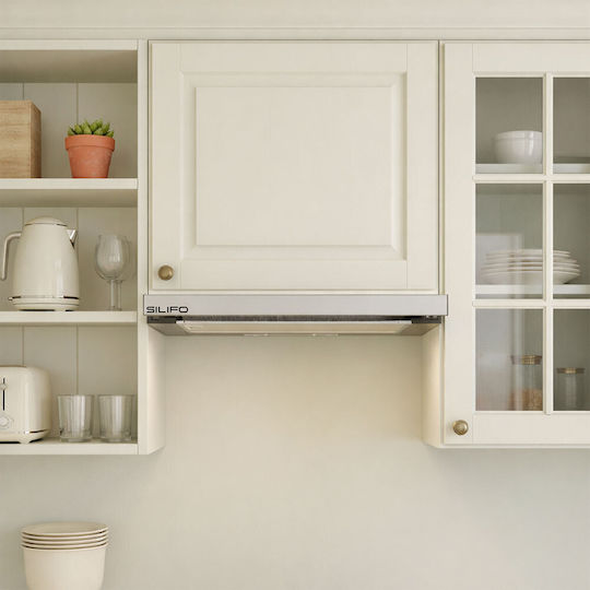 Silifo Sliding Vent Hood 60cm Inox