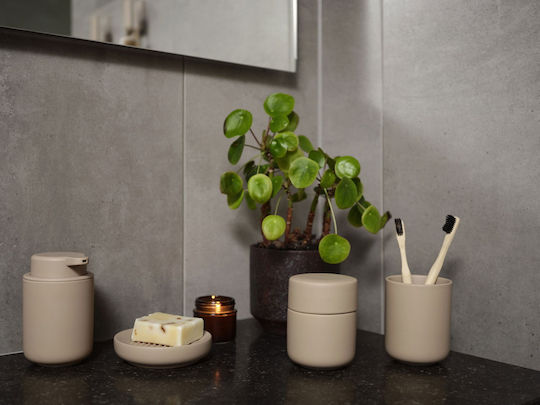 Zone Denmark Stoneware Σαπουνοθήκη Καφέ 57220001
