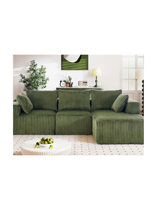 Solka Colțar Canapea Kaki 254x164x78cm