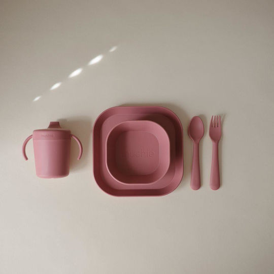 Mushie Baby Food Bowl Twilight Pink 2pcs