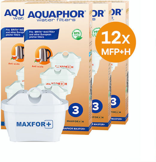 Aquaphor Ανταλλακτικό Φίλτρο Νερού για Κανάτα Maxfor+ 12τμχ