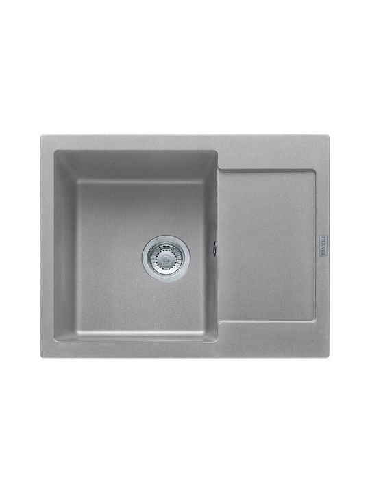 Franke Maris Mrg 611-62 1140564388 Drop-In Chiuvetă din Granit Sintetic L62xW50cm Piatră gri
