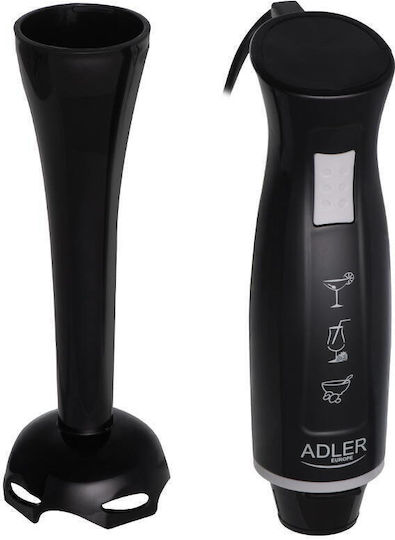 Adler Ръчен Блендер с Пластмасова Пръчка 200W Черен