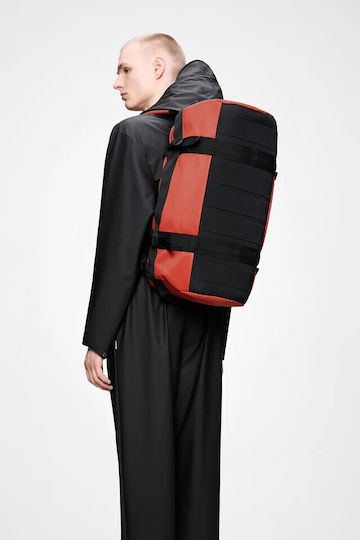 Rains Duffel Bag Small Sack Voyage Back Red Fabric M55xW28xH28cm