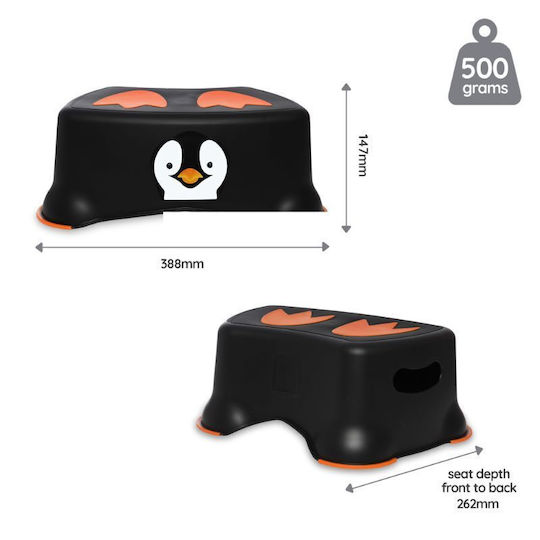 My Carry Potty Single Kids Step Stool Black