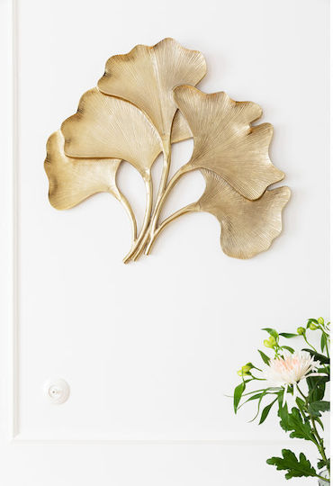 Kare Design Διακοσμητικό Τοίχου Χρυσό από Μέταλλο 66x4x72cm