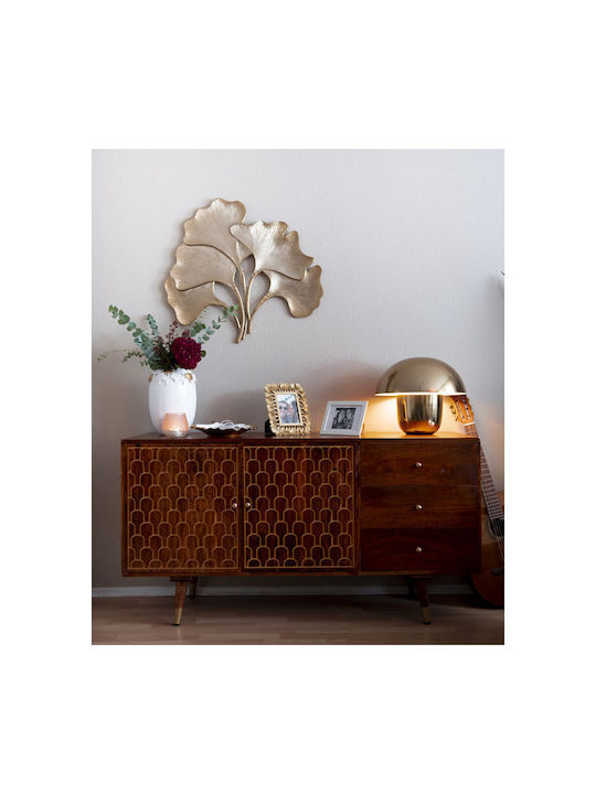 Kare Design Διακοσμητικό Τοίχου Χρυσό από Μέταλλο 66x4x72cm