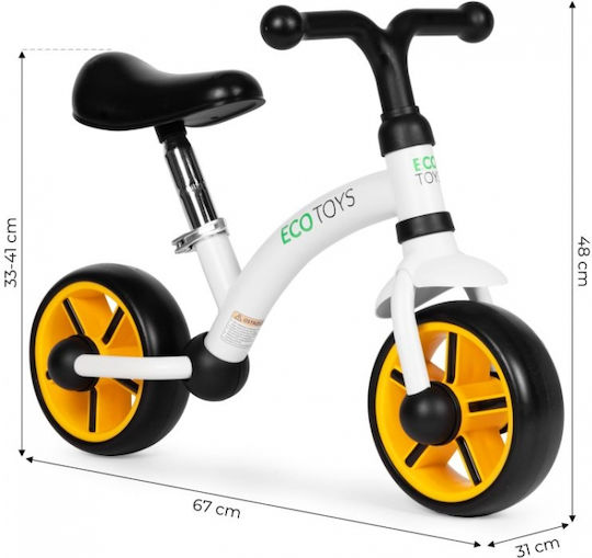 Ecotoys Kids Balance Bike LC-V1252 White