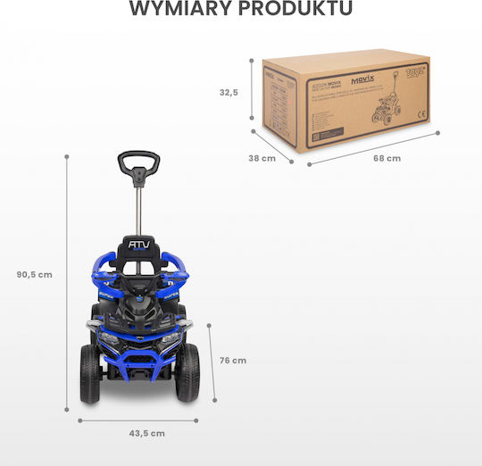 Toyz Проходилка Количка Ride On за 24++ Месеца TOYZ-2623 Синя