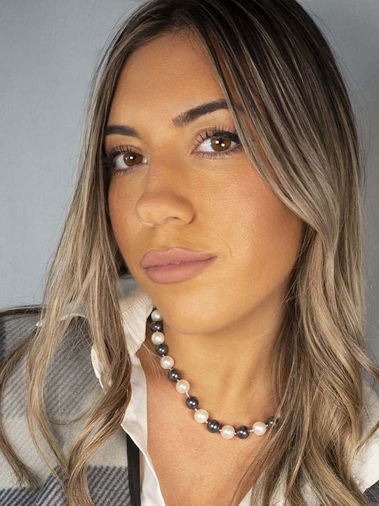 Theodora's Jewellery Necklace from Silver with Pearls