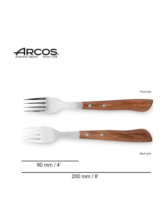 Arcos Πιρούνι Φαγητού Ανοξείδωτο Ασημί 9cm