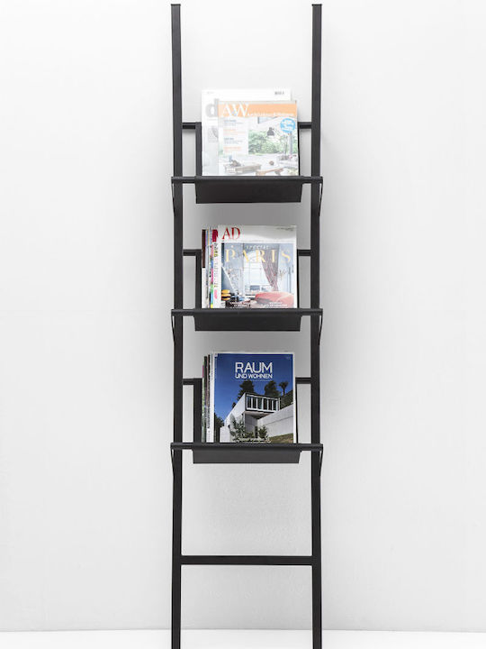 Kare Design Exposition Metallic Magazine Rack Black 39.5cm
