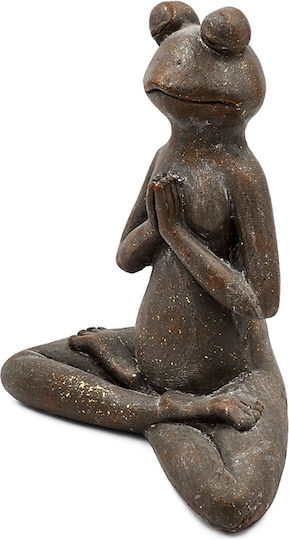 Artekko Broască Animală Maro Figurine Decorative Din Magneziu 30x18x34 Cm 30cm X 18cm X 34cm