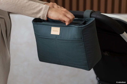 Nobodinoz Baby On The Go Blue Stroller Organizer