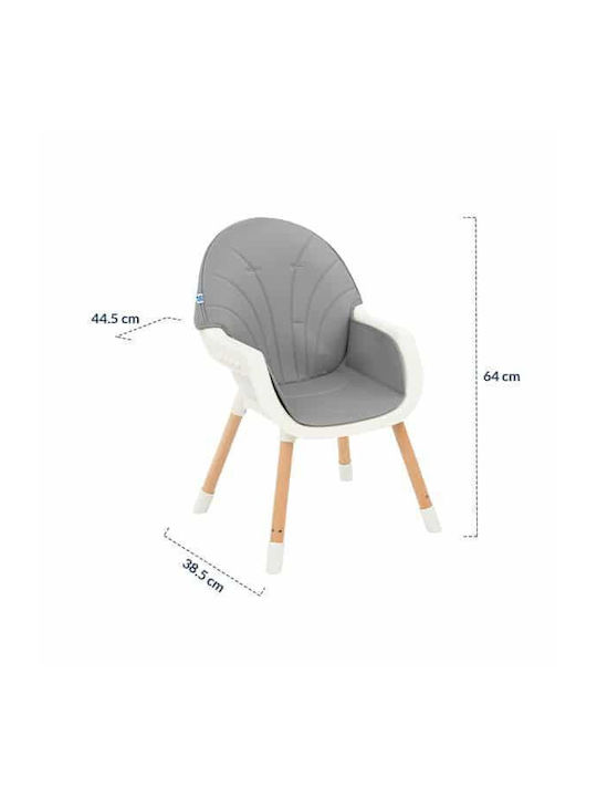Kikka Boo Nutri Wood Baby Hochstuhl 3 in 1 Blau