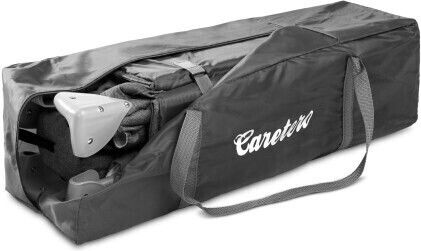 Caretero Basic Plus Playpen with Mattress Graphite 125x66cm