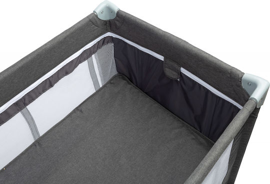 Caretero Basic Plus Playpen with Mattress Graphite 125x66cm
