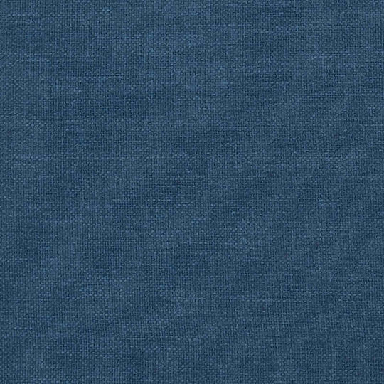 Hocker Für das Wohnzimmer Gepolstert mit Stoff Blue 61x41x40cm