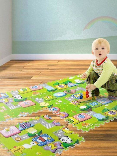 Interaktives Kinder-Bodenpuzzle mit Straßen 4 Teile