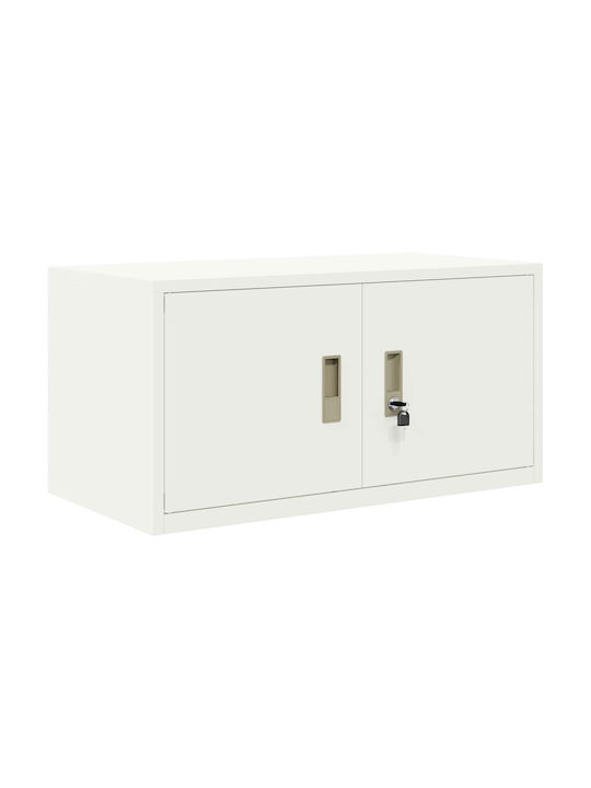 Cabinet de Birou Metalic Alb 80x40x40cm