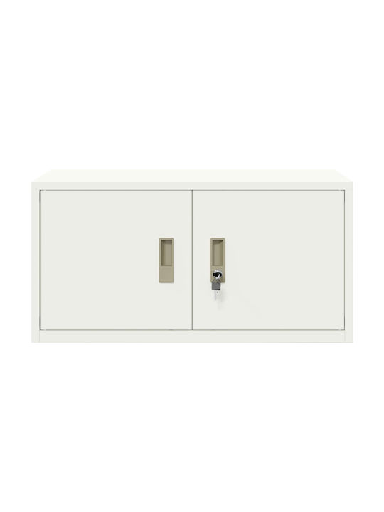 Cabinet de Birou Metalic Alb 80x40x40cm