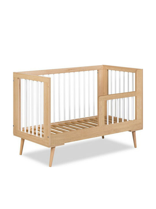 Klups Pătuț Bebeluși Multifuncțional Sofie Bej pentru Saltea 60x120cm