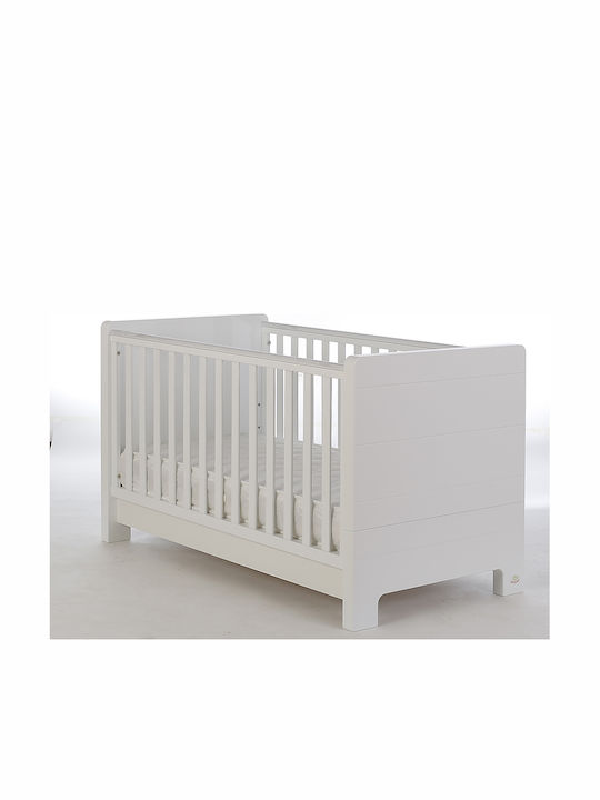 Santa Bebe Бебешко Креватче Andromeda 125 Бял за Матрак 70x140см