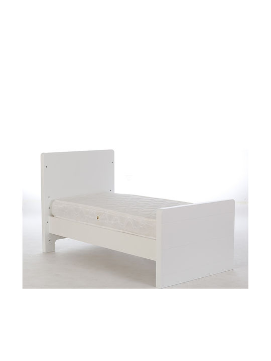 Santa Bebe Бебешко Креватче Andromeda 125 Бял за Матрак 70x140см
