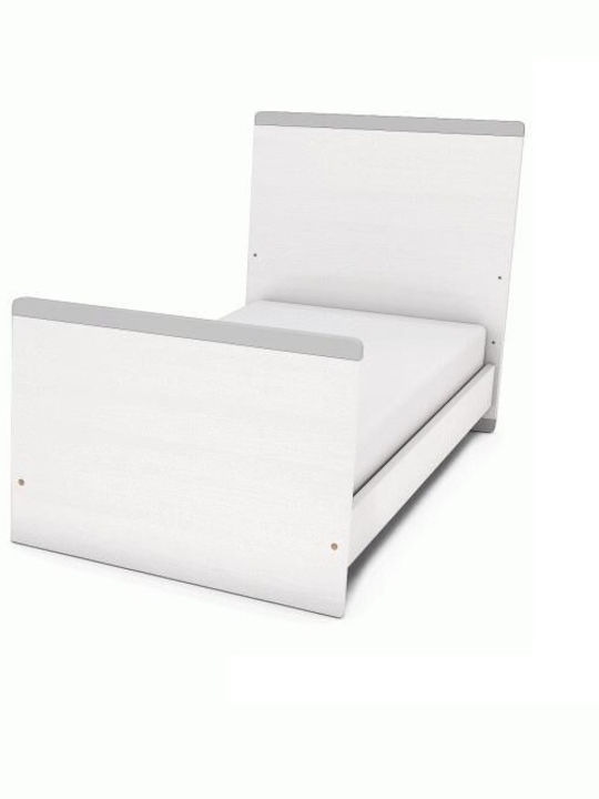 Casababy Κούνια Smart White & Grey με Στρώμα
