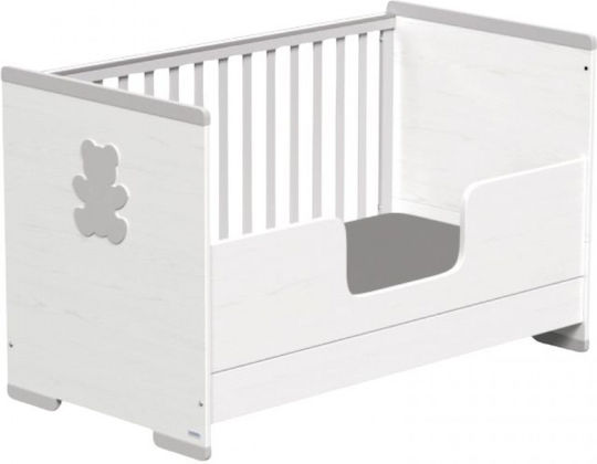 Casababy Patut Polimorf Smart Alb și Gri cu Saltea
