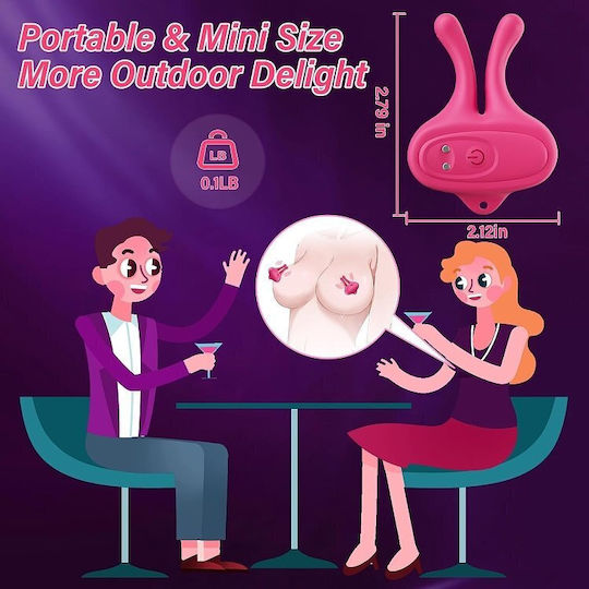 SMD Smooth Operator, 2-in-1 Nipple Stimulator & Clitoral Vibrator Clitoral Vibrator Pink