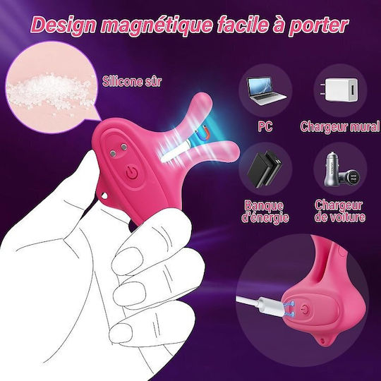 SMD Smooth Operator, 2-in-1 Nipple Stimulator & Clitoral Vibrator Clitoral Vibrator Pink