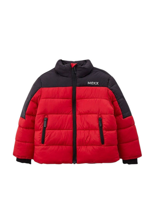 Kids' Casual Jacket Short with Hood Red