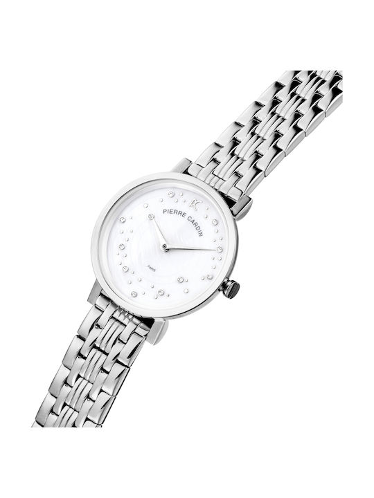 Pierre Cardin Women's Watch with Silver Metal Bracelet