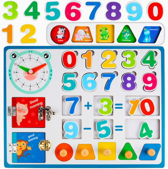 MalPlay Educational Game Letters & Numbers made of Wood