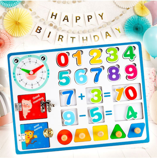 MalPlay Educational Game Letters & Numbers made of Wood